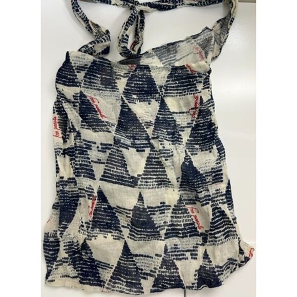 Free People sheer tote/hobo with a geometric design. - Picture 3 of 9